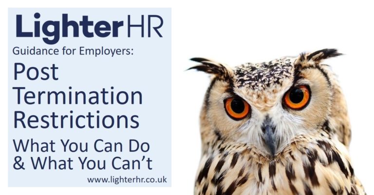 2017-01-03 - Post Termination Restrictions - What You Can and Can't Do - Lighter HR