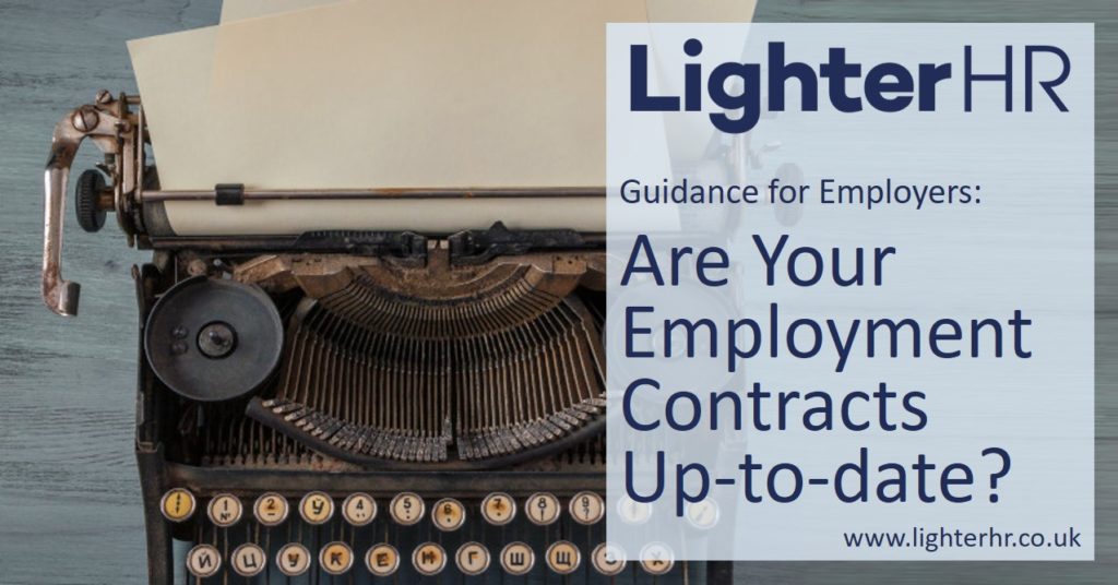 2017-07-28 - Employment Contracts - Are Yours Up-to-date - Lighter HR