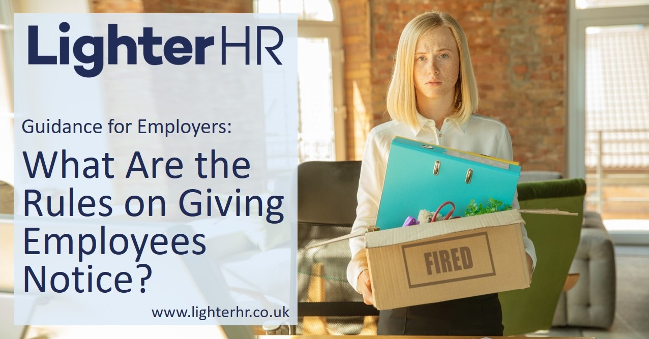 What Are the Rules on Giving Employees Notice - LighterHR - Featured