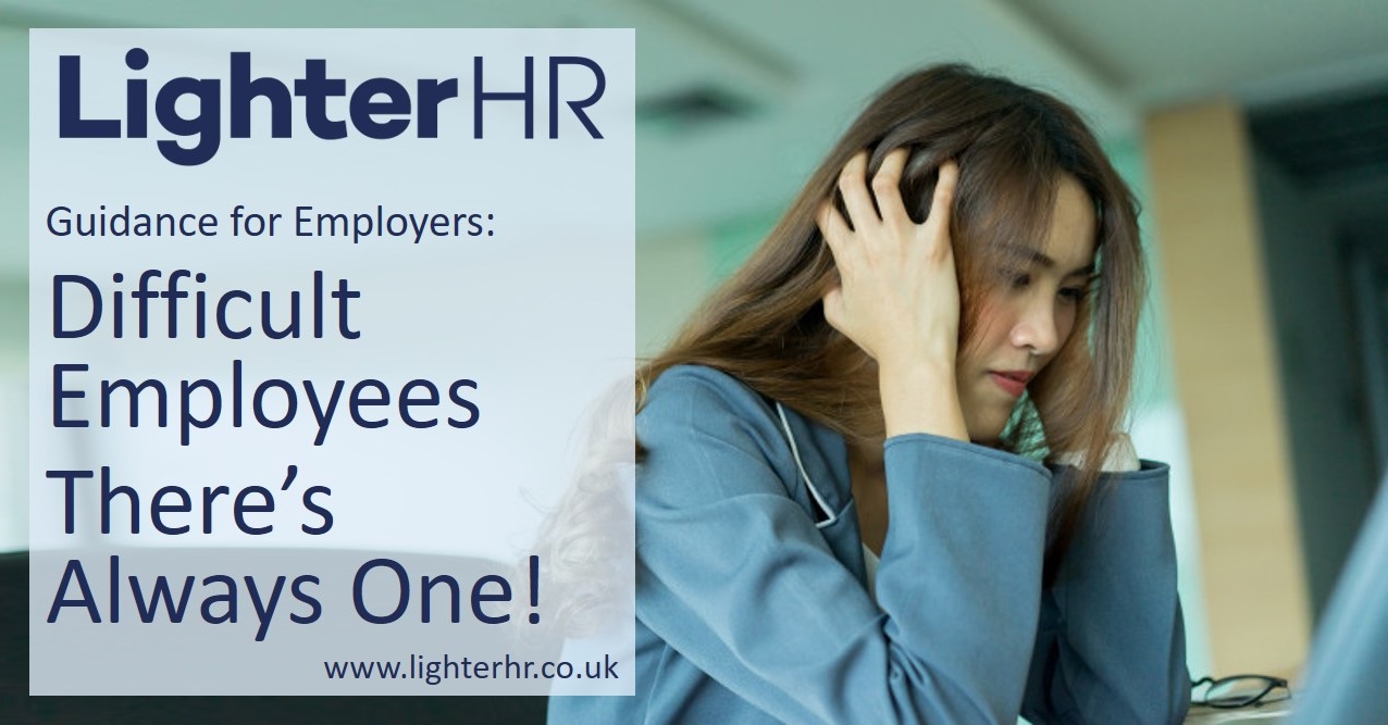 Difficult Employees Poor Performance - LighterHR - Featured