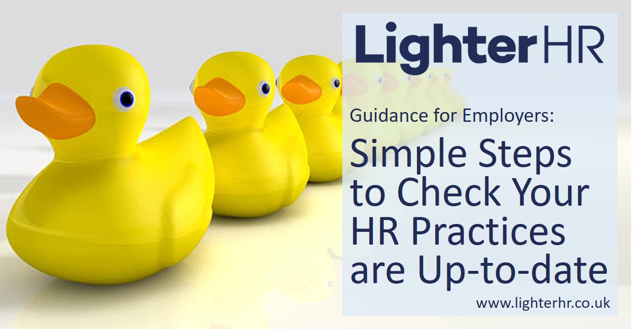 Simple Steps to Check Your HR Practices - LighterHR - Featured