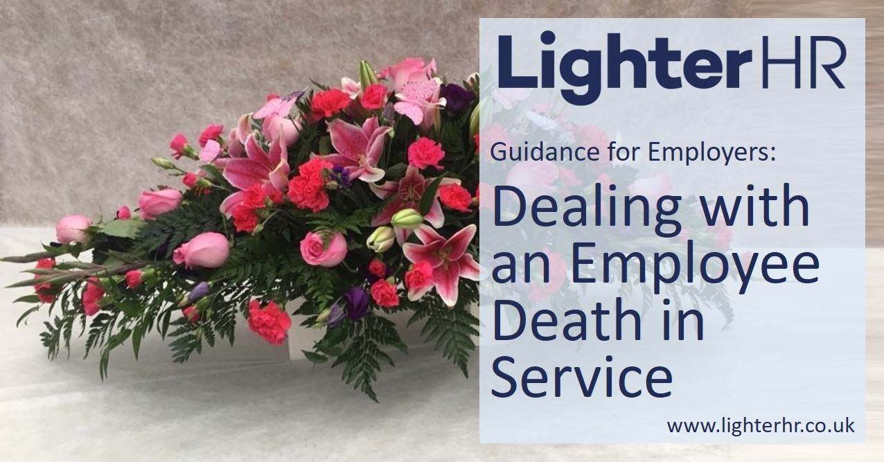 Death in Service Guidance on Dealing with an Employee Death - LighterHR - Featured