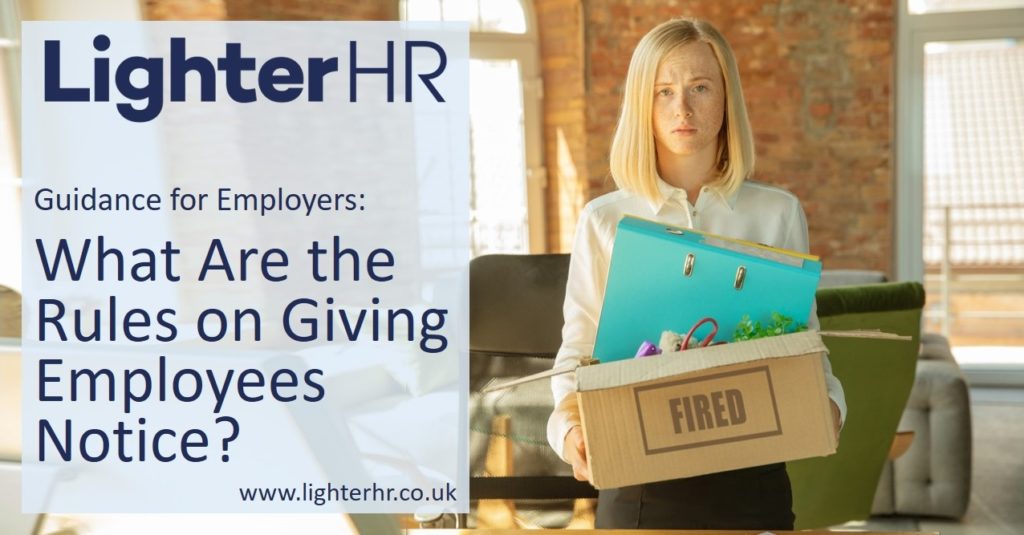 What Are the Rules on Giving Employees Notice? - LighterHR