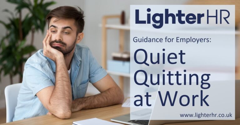 Quiet Quitting at Work - Lighter HR