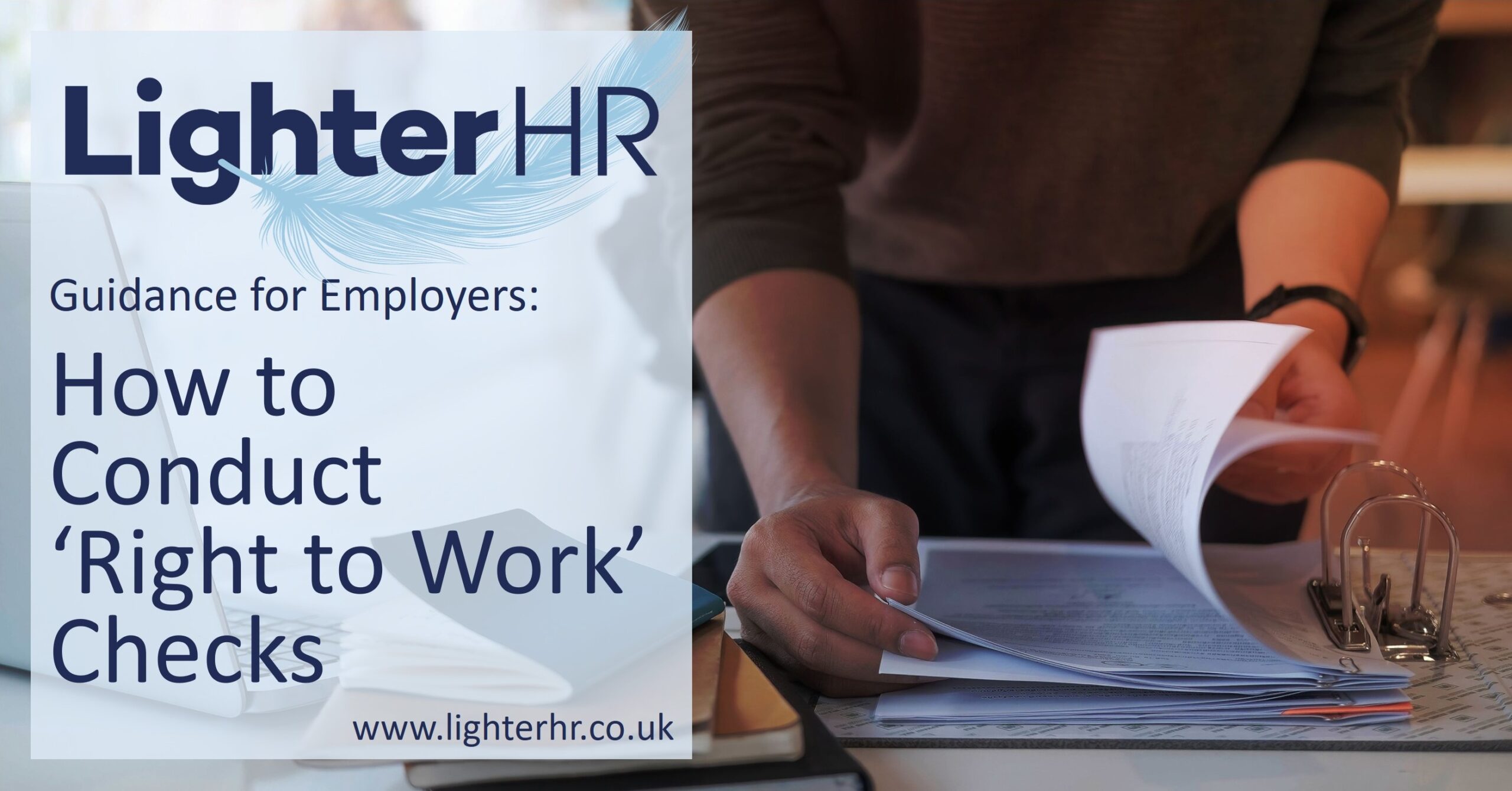 How to Conduct Right to Work Checks - LighterHR - Featured