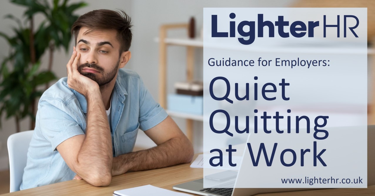 Quiet Quitting at Work - LighterHR - Featured