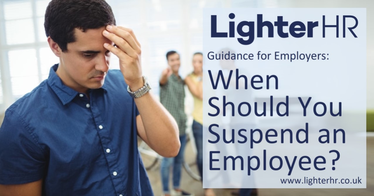 When Should You Suspend an Employee - LighterHR - Featured