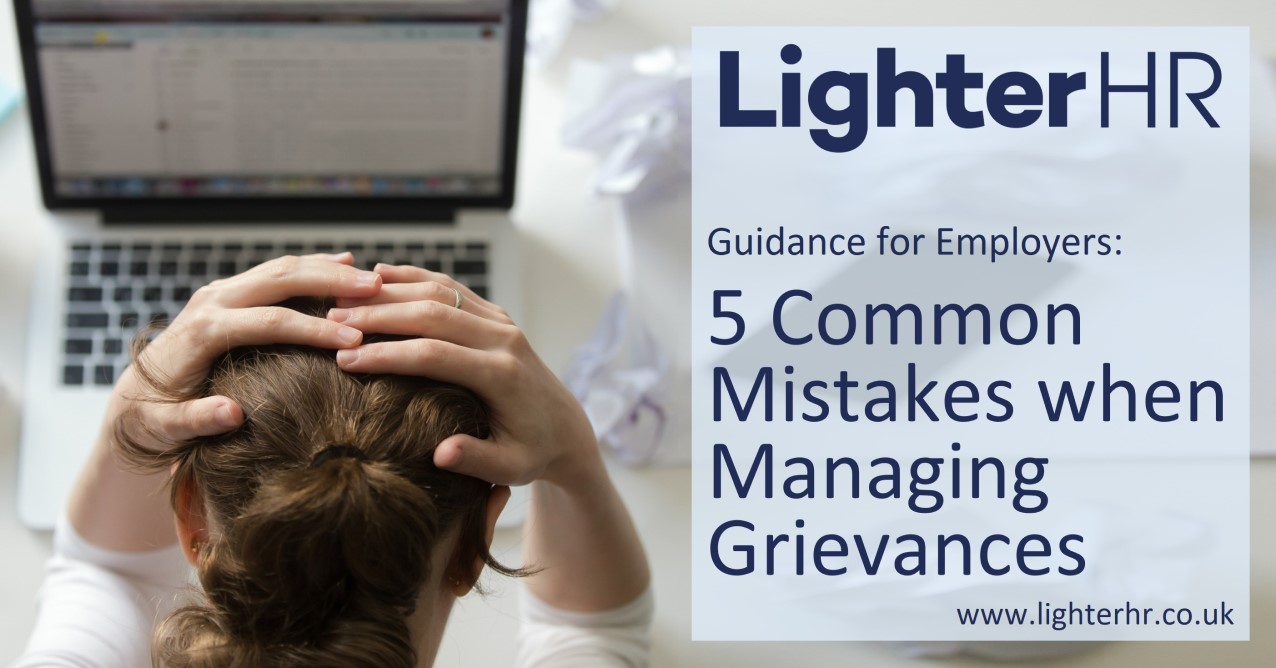 5 Common Mistakes when Managing Grievances - LighterHR - Featured