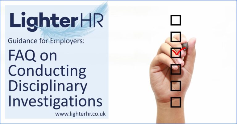 FAQ on How to Conduct a Disciplinary Investigation - LighterHR