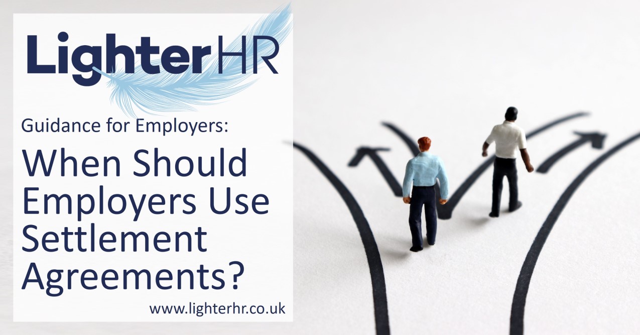 When Should Employers Use Settlement Agreements - LighterHR - Featured