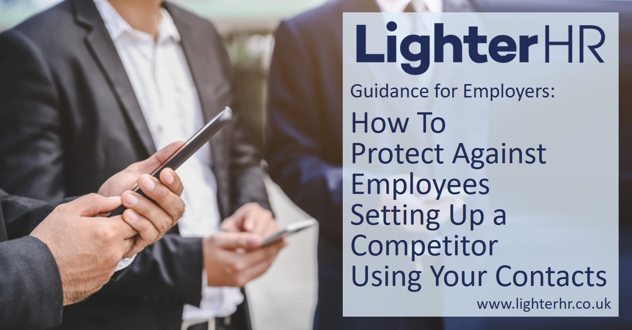 Protect Against Employees Setting Up a Competitor using Your Contacts - LighterHR - Featured