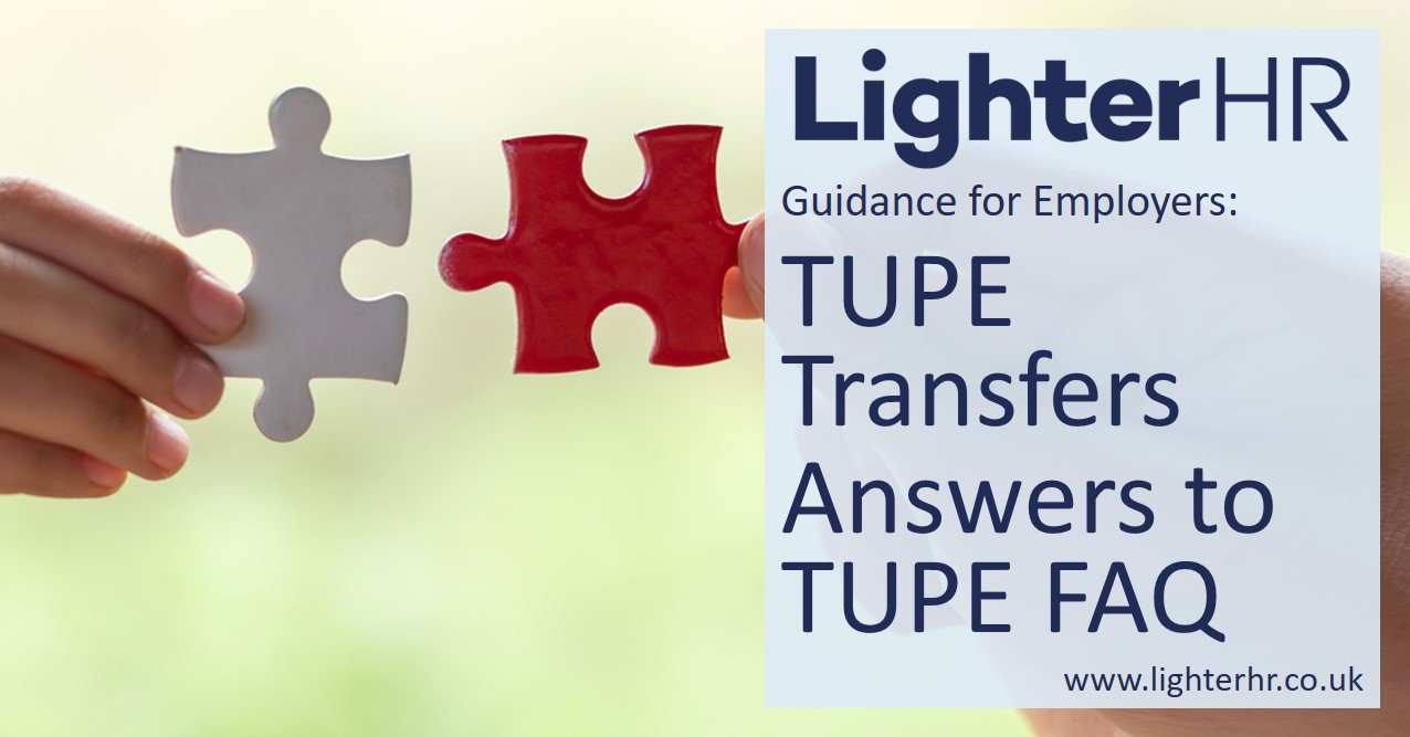 TUPE Transfers - Answers to TUPE FAQ